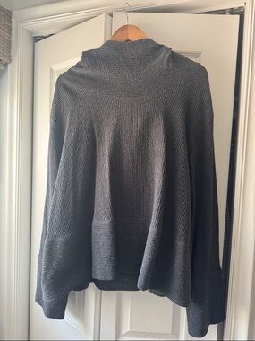 lululemon athletica Ribbed Open-Front Poncho - Charcoal